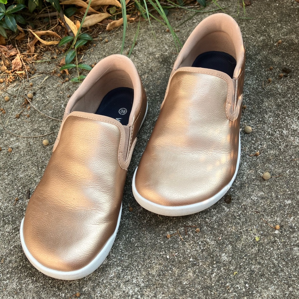 Whitin Minimalist Metallic Slip-On Sneakers